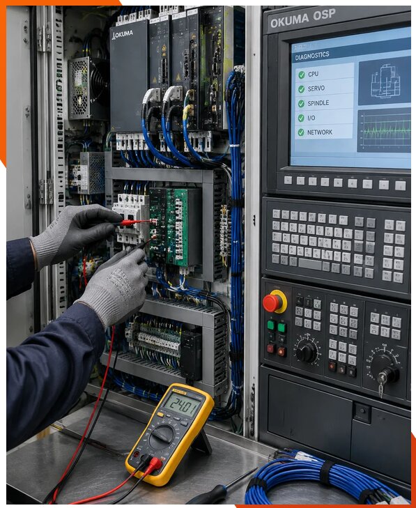 Ремонт систем ЧПУ Okuma OSP в Глазове